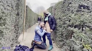 Risky Outdoor Hook up at the Louvre