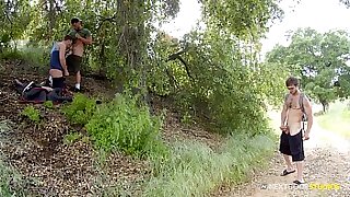 Donte Thick Joins 2 Hunks In Public Park - NextDoorStudios