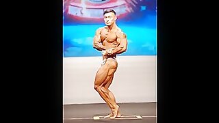 Asian young bodybuilder