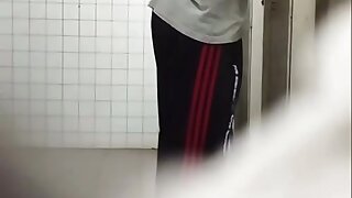 Rest stop slut film str8 trucker demolishing his hole bareback to condom.