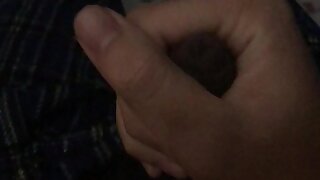Teen with phimosis cumming