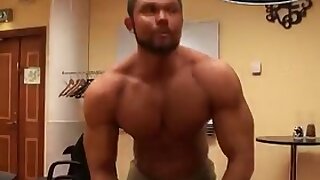 Young amateur bodybuilder
