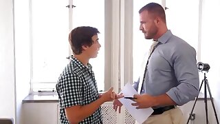 Austin Wolf and Justin Owen Bang My Young Wazoo Daddy