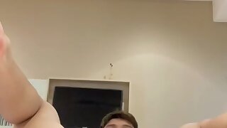 243 Asian Bodybuilder plays with his ass