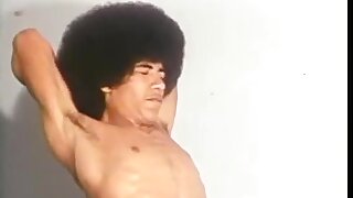 Vintage Solo Afro Cutey Jerking Off