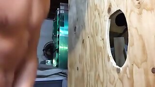 Trading blowjobs and facial cumshots at the glory hole