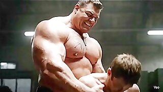 Colossal Officer vs. Frail Recruit — Strength Beyond Resistance_100% AI Content