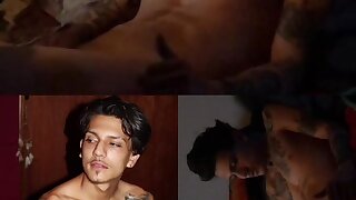 Here he is getting his dick hole cherry popped