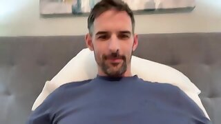 He shows of his soft dick and then shows off his hairy pink ass hole spread wide open