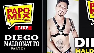 LIVE PAPOMIX - Pornstar Diego Maldonatto fala das cenas na produtora MundoMais - Parte 3 - Twitter &commat;TVPapoMix