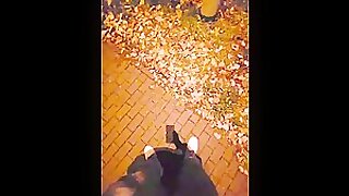 Biker cock sucking outdoor