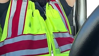 Hot latin grinding in car