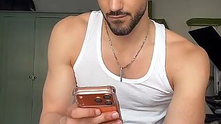 Tiktoker plays with bulge