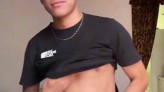 Cute Nerdy Bro Jerking Off 2