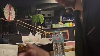 Man in a suit sucking a big cock