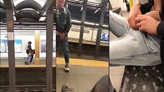 Compilation of dudes getting horny on public transportation